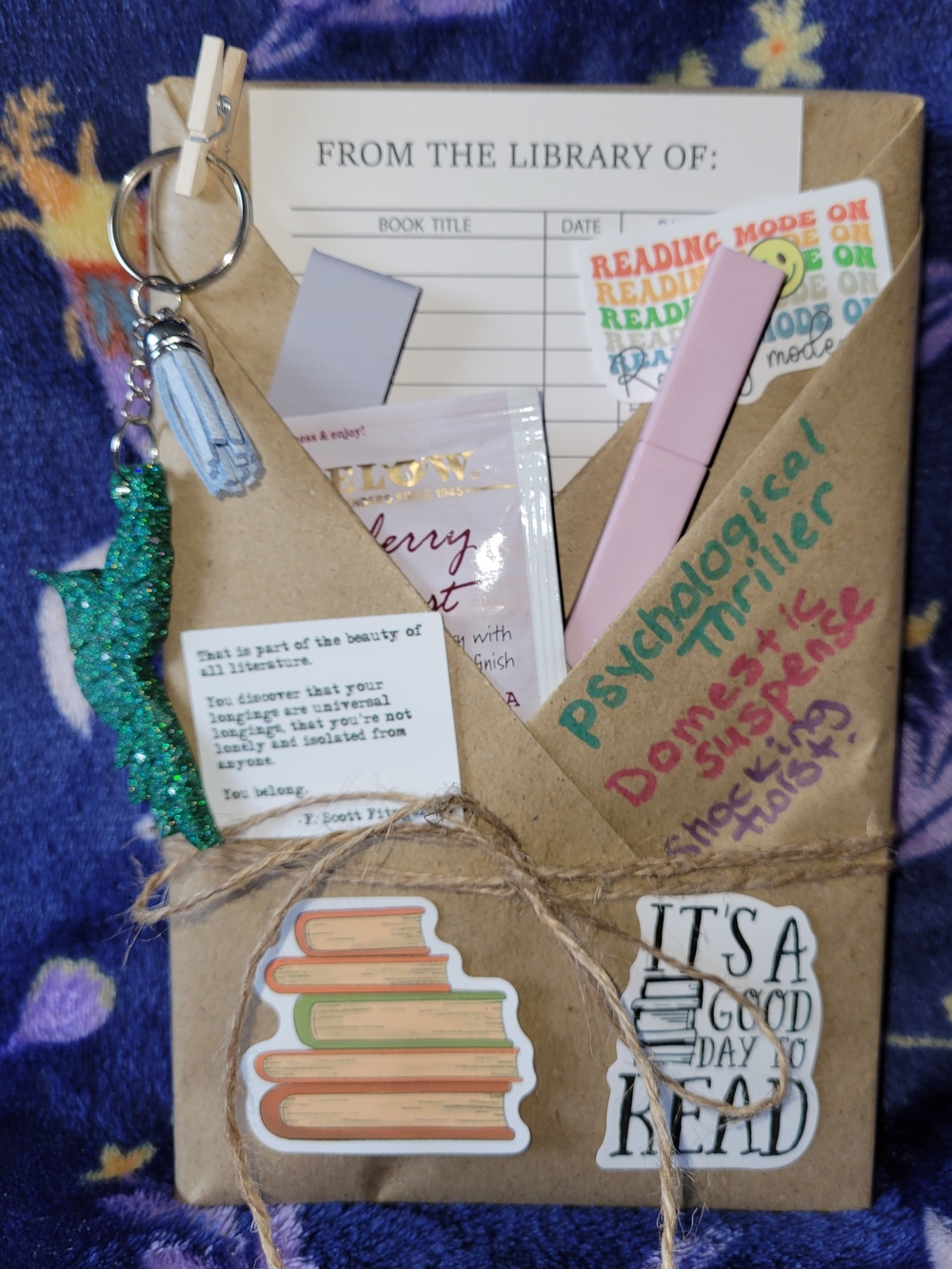 Blind Date With A Book + Handmade Keychain